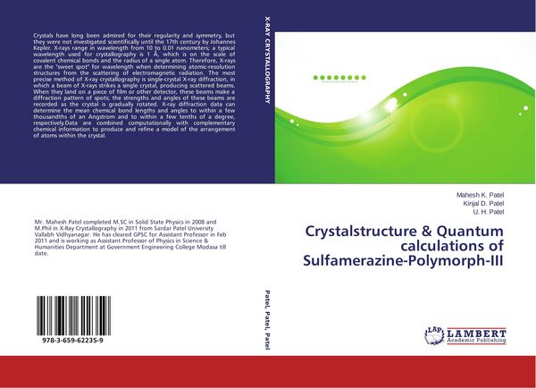 Produktbild: Crystalstructure & Quantum calculations of Sulfamerazine-Polymorph-III
