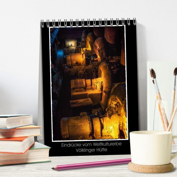Produktbild: Eindr&uuml;cke vom Weltkulturerbe V&ouml;lklinger H&uuml;tte (Tischkalender 2026 DIN A5 hoch), CALVENDO Monatskalender