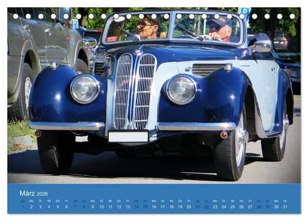 Produktbild: BMW Classics (Tischkalender 2026 DIN A5 quer), CALVENDO Monatskalender