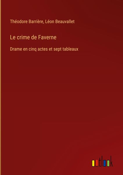 Produktbild: Le crime de Faverne