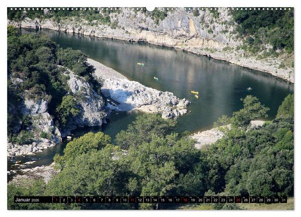 Produktbild: Ard&egrave;che, Grand Canyon Europas (Wandkalender 2026 DIN A2 quer), CALVENDO Monatskalender