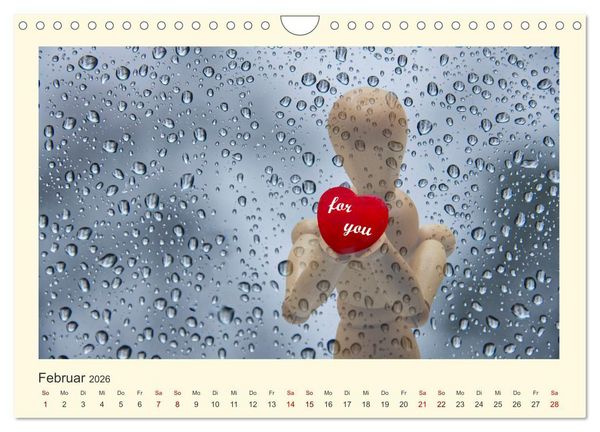 Produktbild: Das sch&ouml;nste Jahr, das Jahr der LIEBE (Wandkalender 2026 DIN A4 quer), CALVENDO Monatskalender