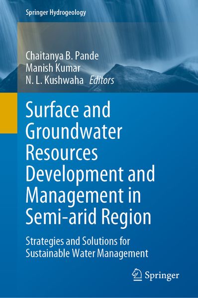 Produktbild: Surface and Groundwater Resources Development and Management in Semi-arid Region