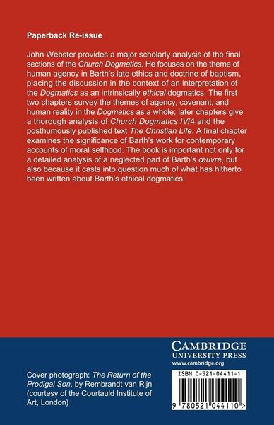 Produktbild: Barth's Ethics of Reconciliation