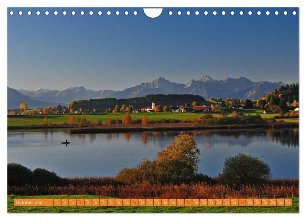 Produktbild: Romantic Places In Bavaria (Wall Calendar 2026 DIN A4 landscape), CALVENDO 12 Month Wall Calendar