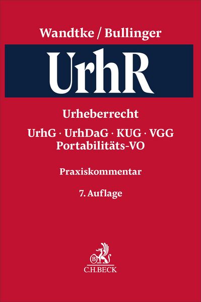 Produktbild: Praxiskommentar Urheberrecht. UrhR