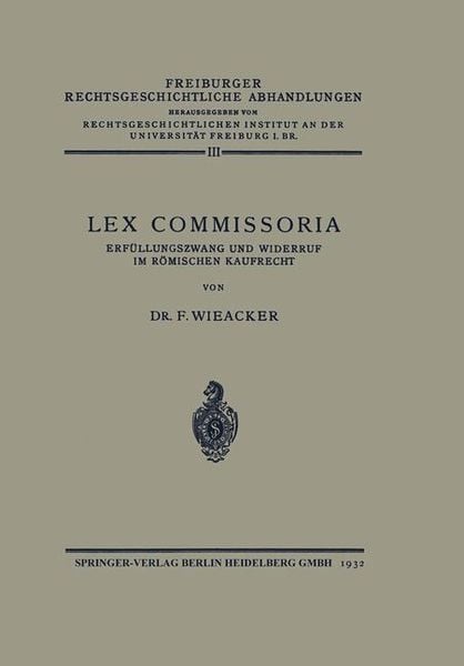 Produktbild: Lex Commissoria