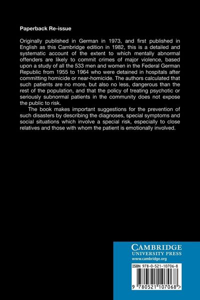 Produktbild: Crimes of Violence by Mentally Abnormal Offenders