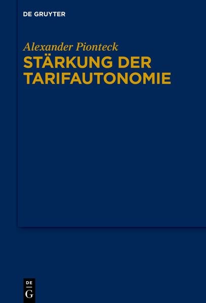 Produktbild: St&auml;rkung der Tarifautonomie