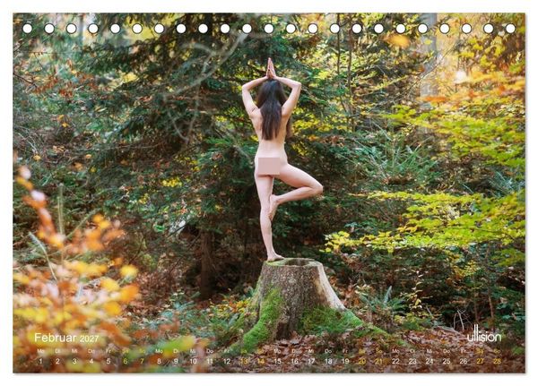 Produktbild: YOGA - naturverbunden (Tischkalender 2027 DIN A5 quer), CALVENDO Monatskalender