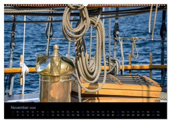 Produktbild: Segelschiffe - Maritime Details (Wandkalender 2026 DIN A2 quer), CALVENDO Monatskalender