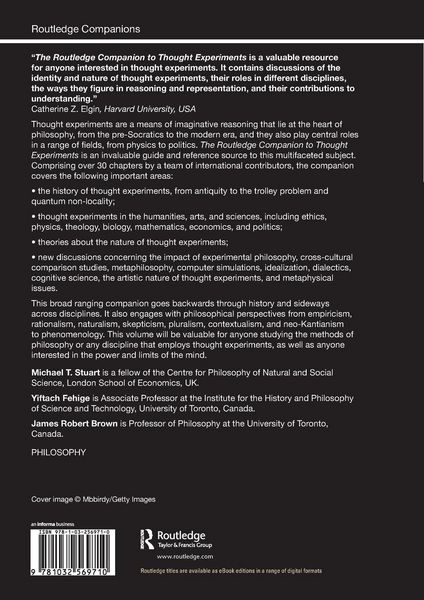 Produktbild: The Routledge Companion to Thought Experiments