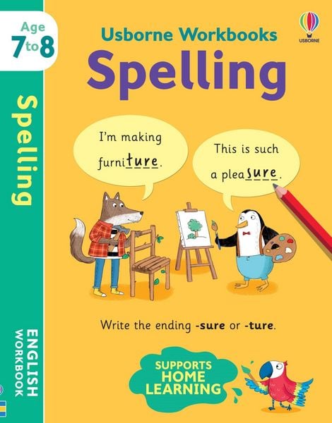 Produktbild: Usborne Workbooks Spelling 7-8