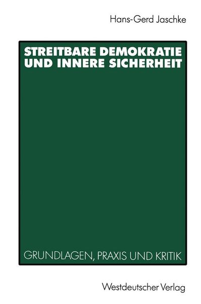 Produktbild: Streitbare Demokratie und Innere Sicherheit