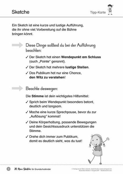 Produktbild: 20 Mini-Sketche f&uuml;r Grundschulkinder