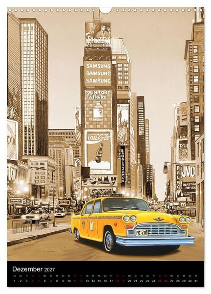 Produktbild: Drive America Plakate (Wandkalender 2027 DIN A3 hoch), CALVENDO Monatskalender