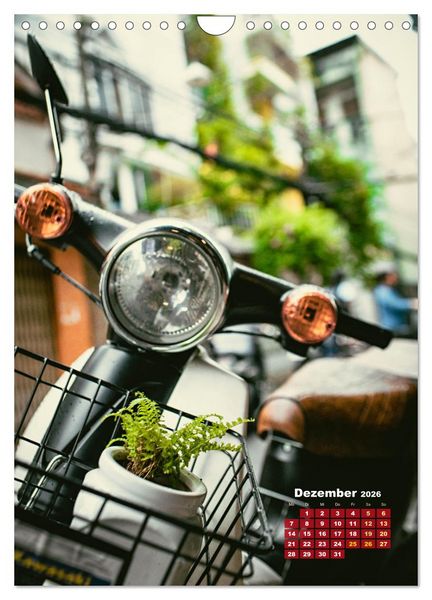 Produktbild: Die Liebe zur Vespa (Wandkalender 2026 DIN A4 hoch), CALVENDO Monatskalender