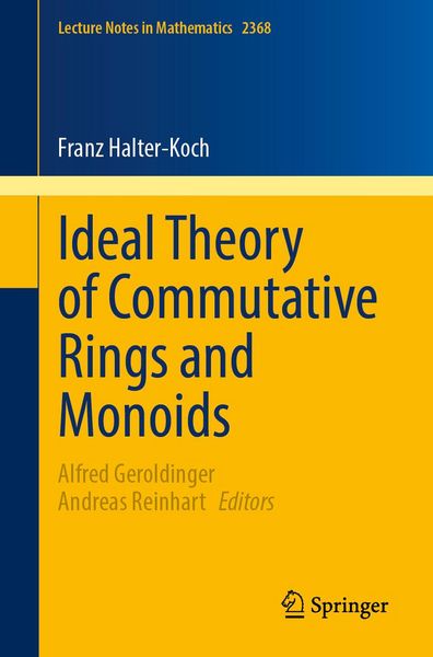 Produktbild: Ideal Theory of Commutative Rings and Monoids