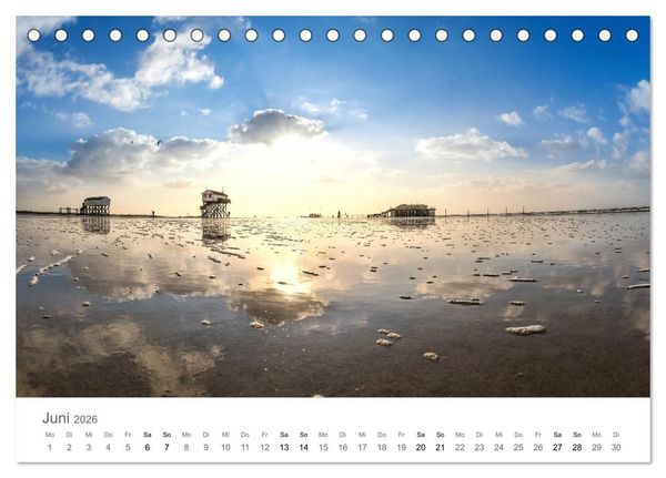 Produktbild: Nordfriesland (Tischkalender 2026 DIN A5 quer), CALVENDO Monatskalender