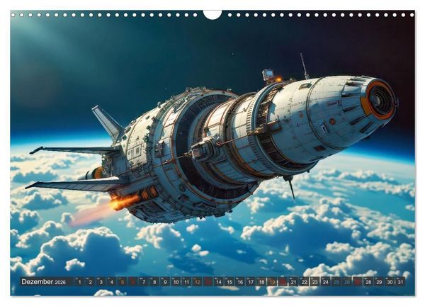 Produktbild: Generationsraumschiffe (Wandkalender 2026 DIN A3 quer), CALVENDO Monatskalender