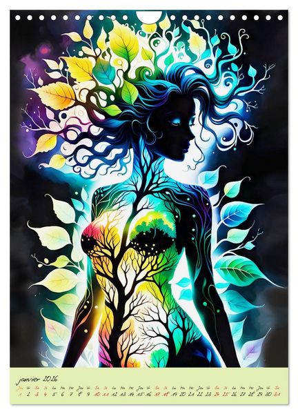 Produktbild: L'&eacute;l&eacute;gance de la nature (Calendrier mural 2026 DIN A4 horizontal), CALVENDO calendrier mensuel