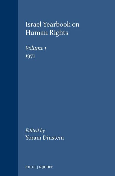 Produktbild: Israel Yearbook on Human Rights, Volume 1 (1971)