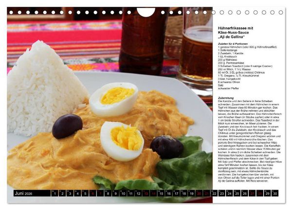 Produktbild: PERU - Kulinarisch (Wandkalender 2026 DIN A4 quer), CALVENDO Monatskalender