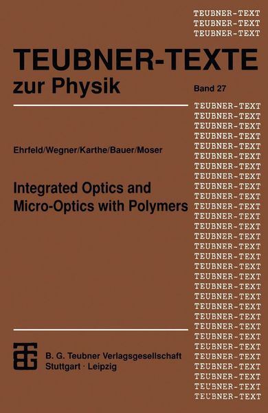 Produktbild: Integrated Optics and Micro-Optics with Polymers