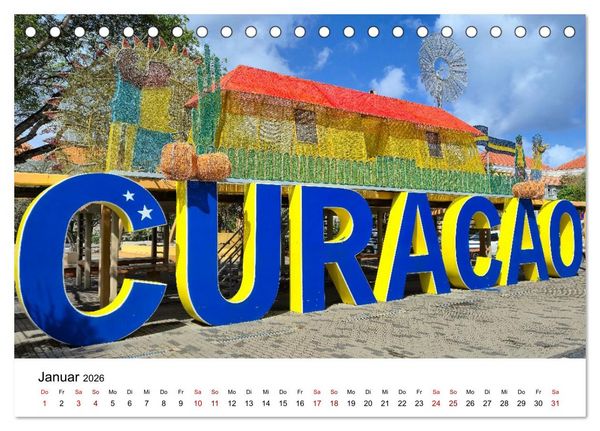 Produktbild: Willemstad - Die bunte Seite von Cura&ccedil;ao (Tischkalender 2026 DIN A5 quer), CALVENDO Monatskalender
