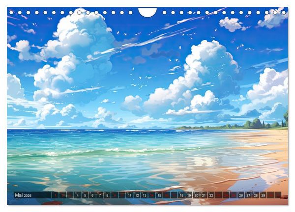 Produktbild: Inspirierende Str&auml;nde (Wandkalender 2026 DIN A4 quer), CALVENDO Monatskalender