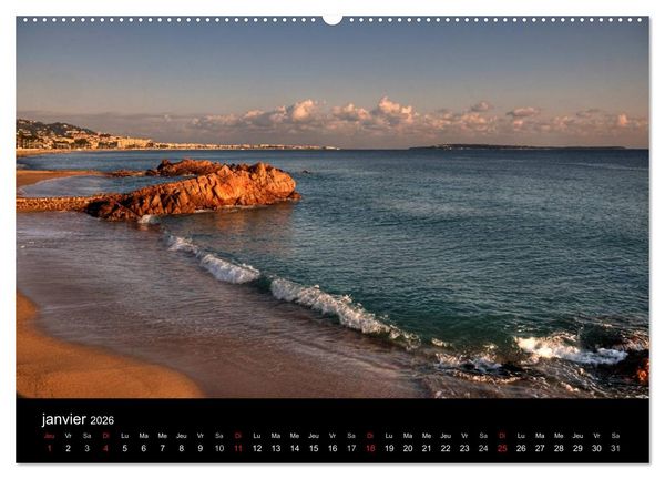 Produktbild: C&ocirc;te d'Azur entre Mer et Montagne (Calendrier mural 2026 DIN A2 vertical) calendrier de bureau