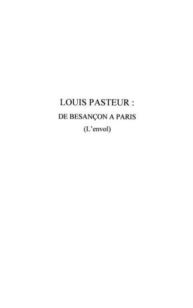 Produktbild: Louis pasteur: de besancon a paris