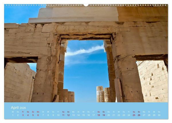 Produktbild: Geliebtes Athen (Wandkalender 2026 DIN A2 quer), CALVENDO Monatskalender