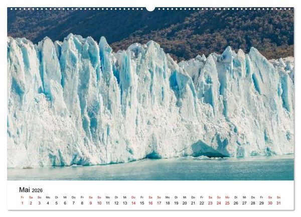 Produktbild: Patagonien, Los Glaciares Nationalpark: Perito Moreno Gletscher (Wandkalender 2026 DIN A2 quer), CALVENDO Monatskalender