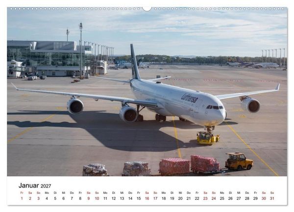 Produktbild: Airbus A340 Der fliegende Bleistift (Wandkalender 2027 DIN A2 quer), CALVENDO Monatskalender
