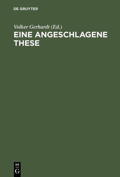 Produktbild: Eine angeschlagene These