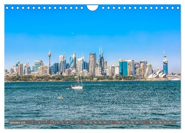 Produktbild: Australia - Metropolises &bull; Outback &bull; Rainforest &bull; Koalas (Wall Calendar 2026 DIN A4 landscape), CALVENDO 12 Month Wall Calendar
