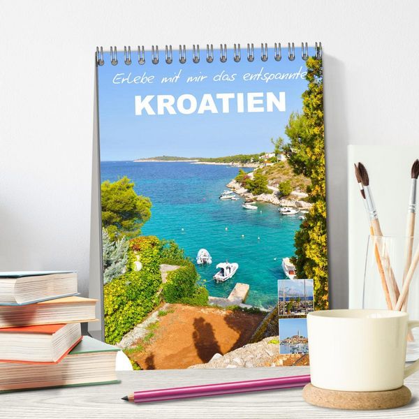 Produktbild: Erlebe mit mir das entspannte Kroatien (Tischkalender 2026 DIN A5 hoch), CALVENDO Monatskalender