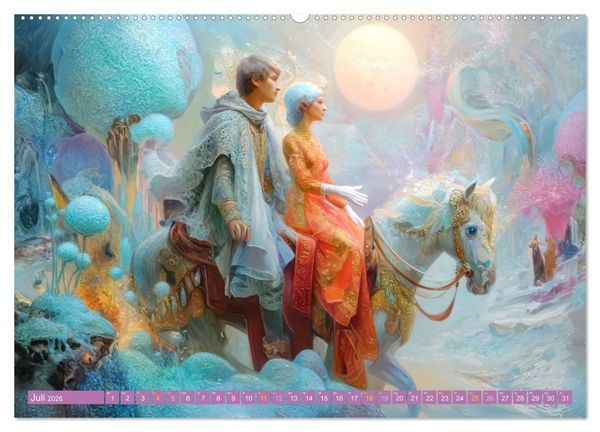 Produktbild: Fantasiereiche Kreationen - Sch&ouml;pferisch umgesetzt (hochwertiger Premium Wandkalender 2026 DIN A2 quer), Kunstdruck in Hochglanz