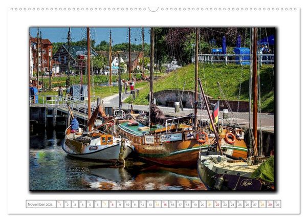 Produktbild: Ostfriesland - die bezaubernden alten H&auml;fen (hochwertiger Premium Wandkalender 2026 DIN A2 quer), Kunstdruck in Hochglanz