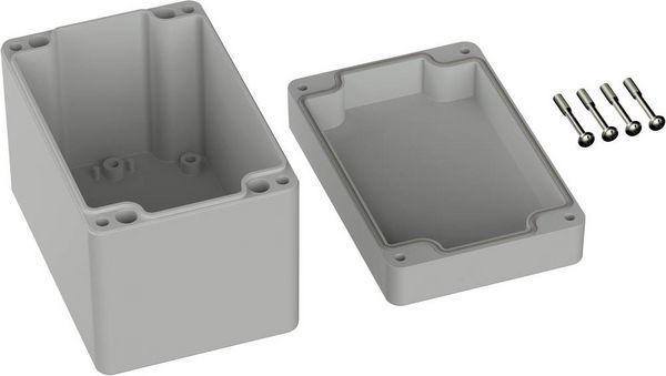Produktbild: TRU COMPONENTS TC-9065660 Industrie-Geh&auml;use 120 x 80 x 90 ABS Lichtgrau (RAL 7035) 1St.