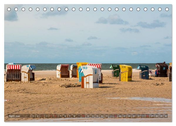 Produktbild: Amrum Insel am Wattenmeer (Tischkalender 2026 DIN A5 quer), CALVENDO Monatskalender