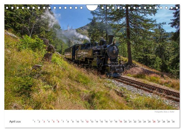 Produktbild: Dampfbahn Furka 2026 (Wandkalender 2026 DIN A4 quer), CALVENDO Monatskalender