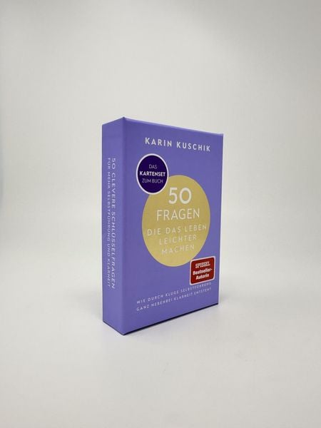 Produktbild: 50 Fragen, die das Leben leichter machen - Das Kartenset zum Buch