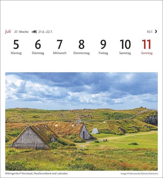 Produktbild: Kanada Sehnsuchtskalender 2027 - Wochenkalender mit 53 Postkarten