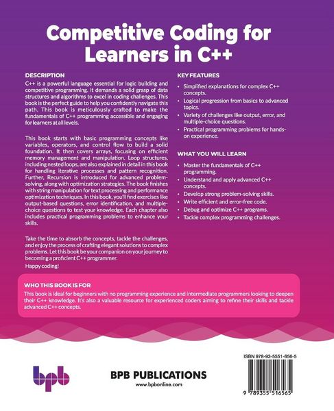 Produktbild: Competitive Coding for Learners in C++