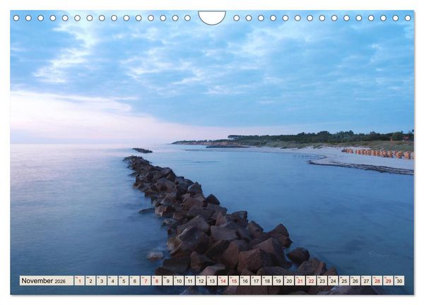 Produktbild: Ostseebad Wustrow K&uuml;stenimpressionen (Wandkalender 2026 DIN A4 quer), CALVENDO Monatskalender