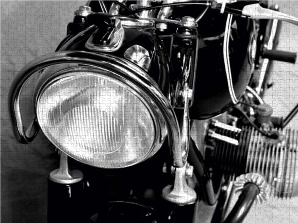 Produktbild: CALVENDO Puzzle BMW R69S in schwarzweiss 1000 Teile Lege-Gr&ouml;&szlig;e 64 x 48 cm Foto-Puzzle Bild von Ingo Laue