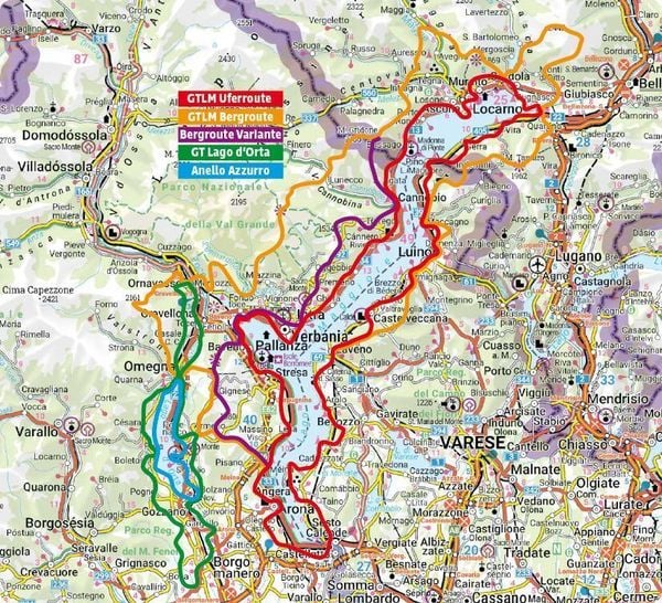 Produktbild: ROTHER Wanderf&uuml;hrer Grand Tour Lago Maggiore und Grand Tour Lago d'Orta