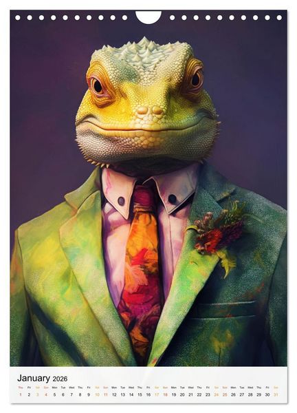 Produktbild: Animalia Fusion (Wall Calendar 2026 DIN A4 portrait), CALVENDO 12 Month Wall Calendar